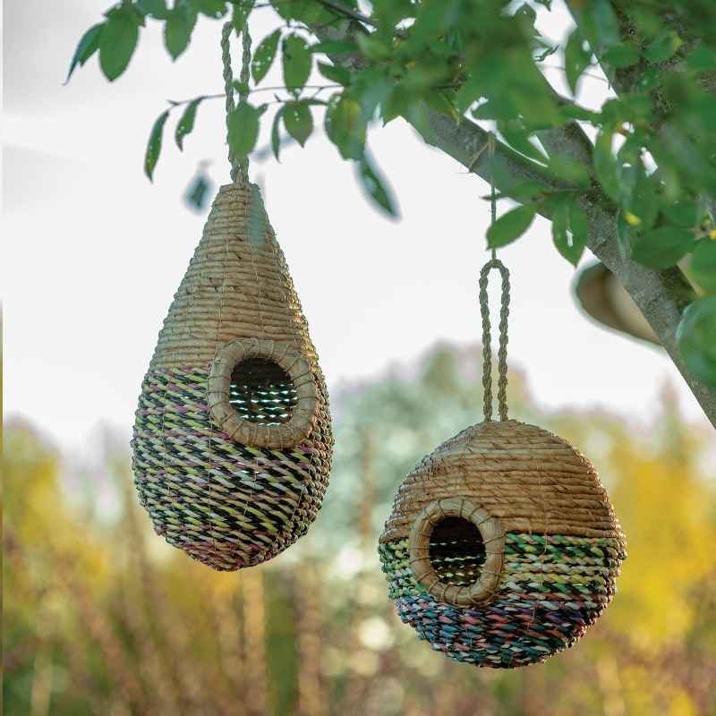 Teardrop Woven Birdhouse