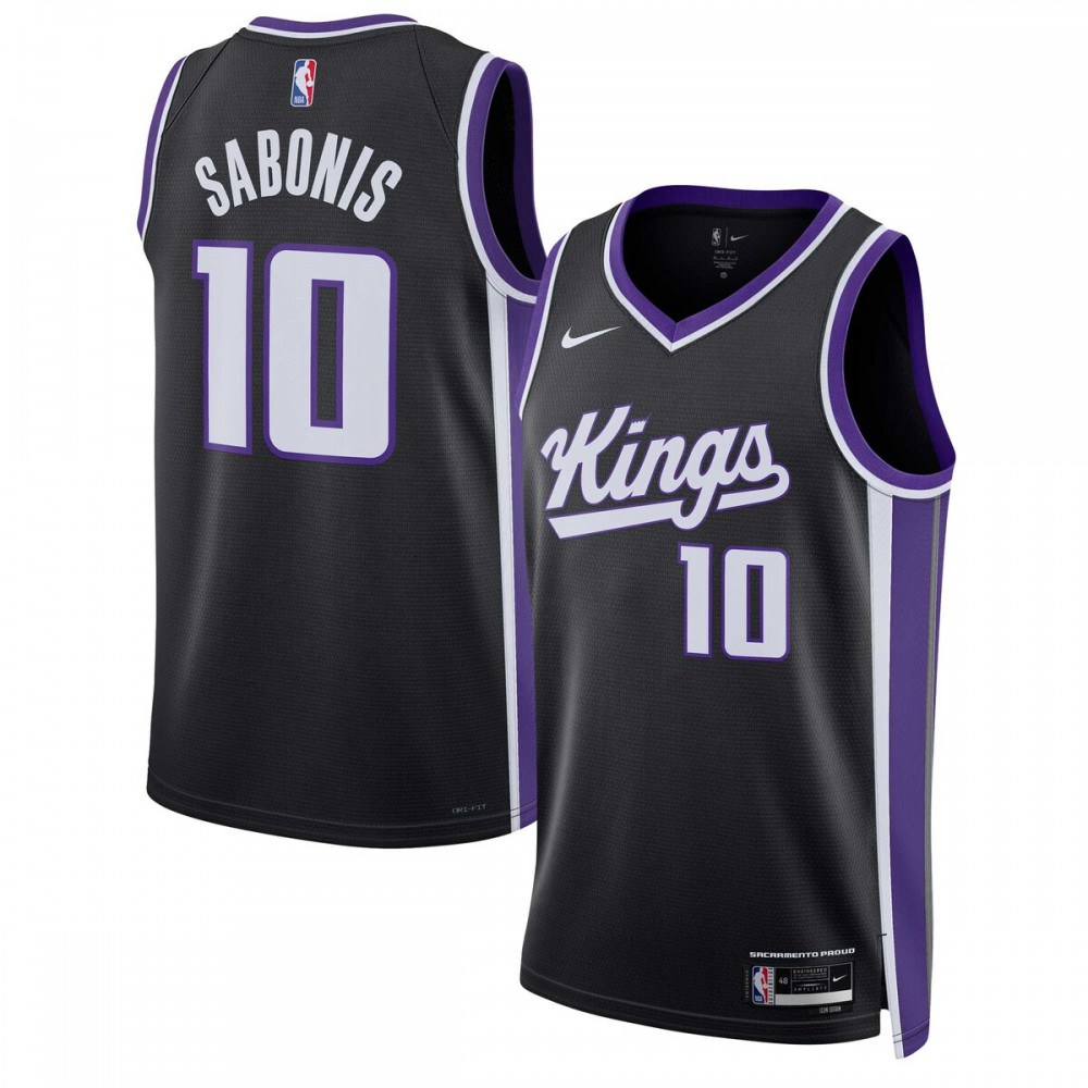 Domantas Sabonis Sacramento Kings Black Icon Edition Unisex Jersey