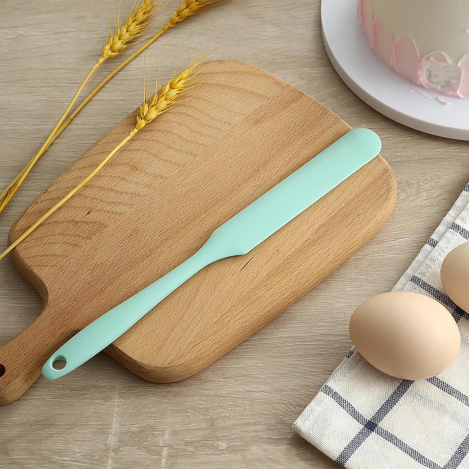 Long Handle Silicone Jar Spatula Set (4-Pack)