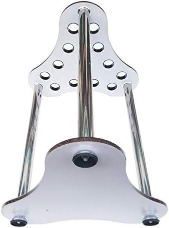 Vertical Floor Standing Billiard Cue Racks Pool Racks Triangular 12 Holes Coffee Color Black Eight Racks Ball Room Put The Ball Against The Rod Holder-Aylmersport
