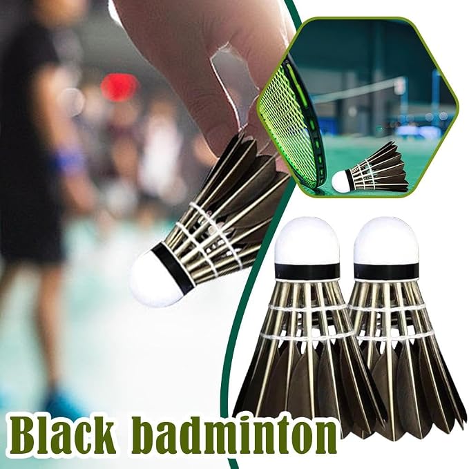 Durable Badminton Shuttlecocks,Indoor Outdoor Sports Badminton Balls Windproof Shuttlecock,Sport Ball for Training Exercise Gym Fitness Game-Aylmersport