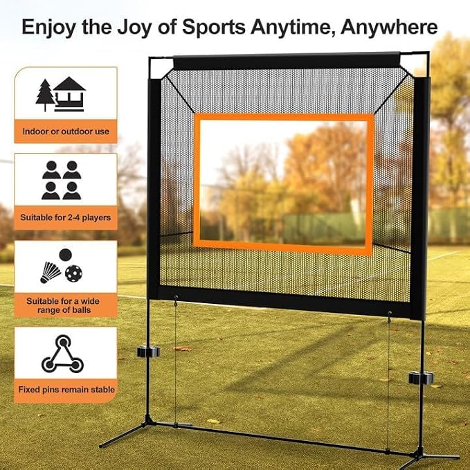 All-in-One Portable Paddle Game Set with Net – Combines Pickleball, Badminton & Pingpong, Easy Setup for Backyard, Park, Beach, Indoor & Outdoor Fun-Aylmersport