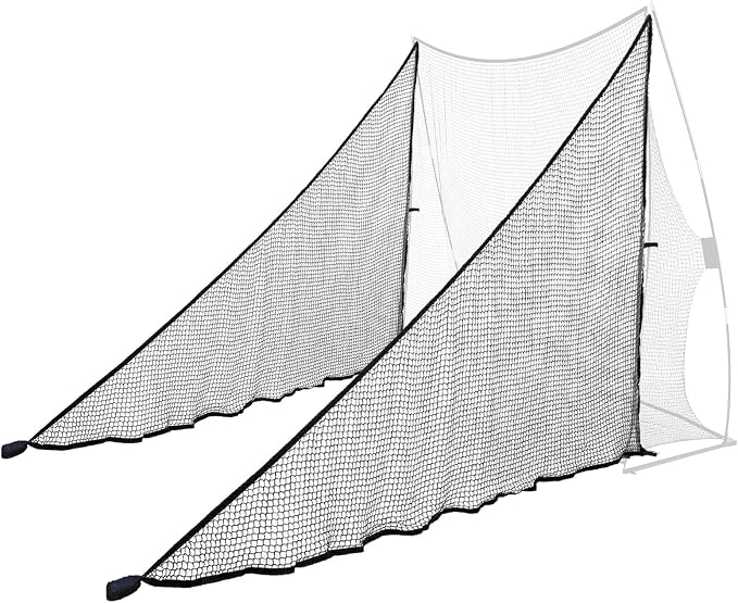 2PCS 7FT Height Shank Net Golf with Two Sandbags for Golf Hitting Nets Frame;Golf Practice Hitting Net Barrier Net for Golf, Baseball, Hockey, Soccer-Aylmersport