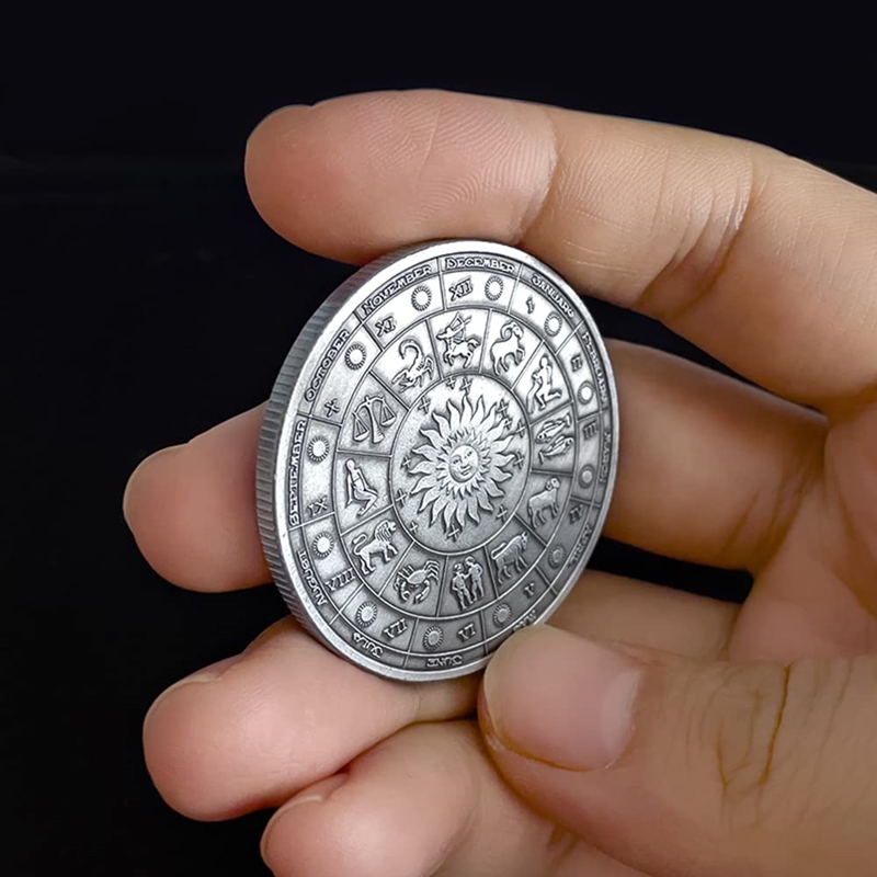 This unusual coin is dedicated to all zodiac signs — Twelve Constellations Colorful Lucky Coins