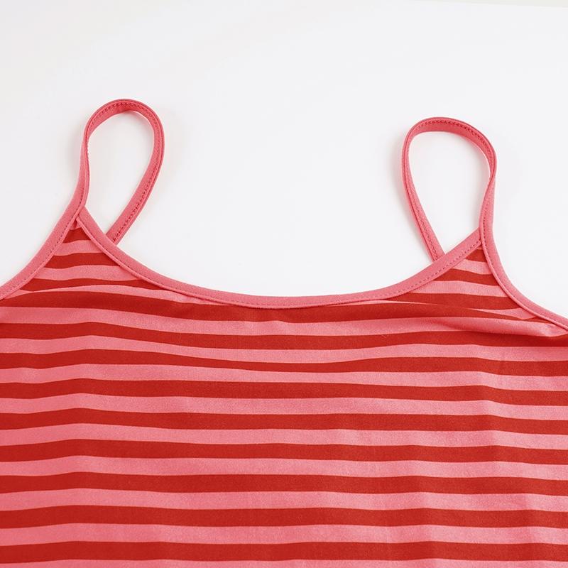 Women's Striped Sleeveless Cami Top and Wide Leg Pants Set, Summer Casual Loose Two-Piece, Comfortable and Stylish