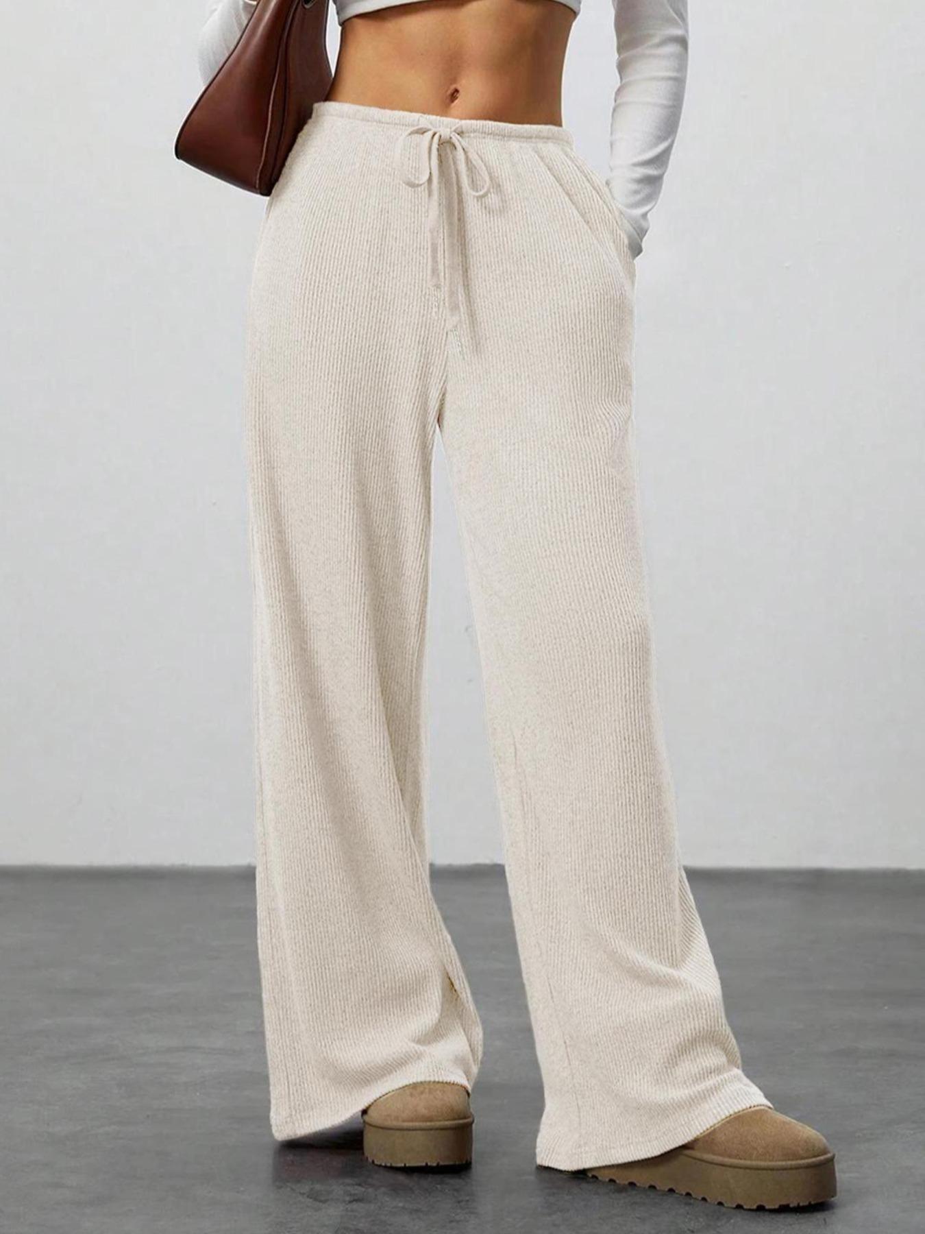 High Waist Comfortable Wide Leg Casual Jogging Pants, Versatile Athletic Trousers for Relaxed Fit, Ideal for Everyday Wear, Athleisure Casual Bottoms, Athleisure Style Bottoms