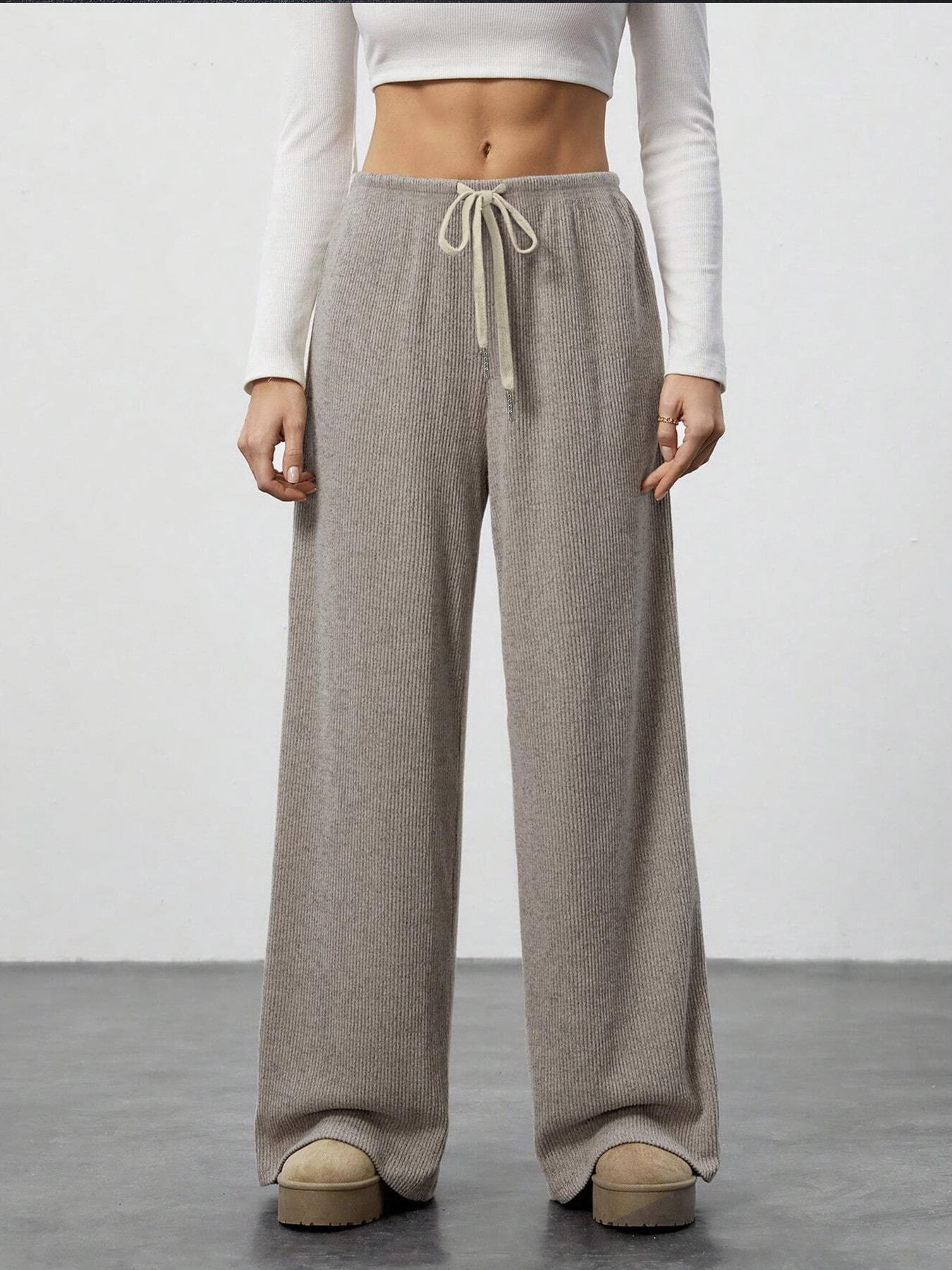 High Waist Comfortable Wide Leg Casual Jogging Pants, Versatile Athletic Trousers for Relaxed Fit, Ideal for Everyday Wear, Athleisure Casual Bottoms, Athleisure Style Bottoms