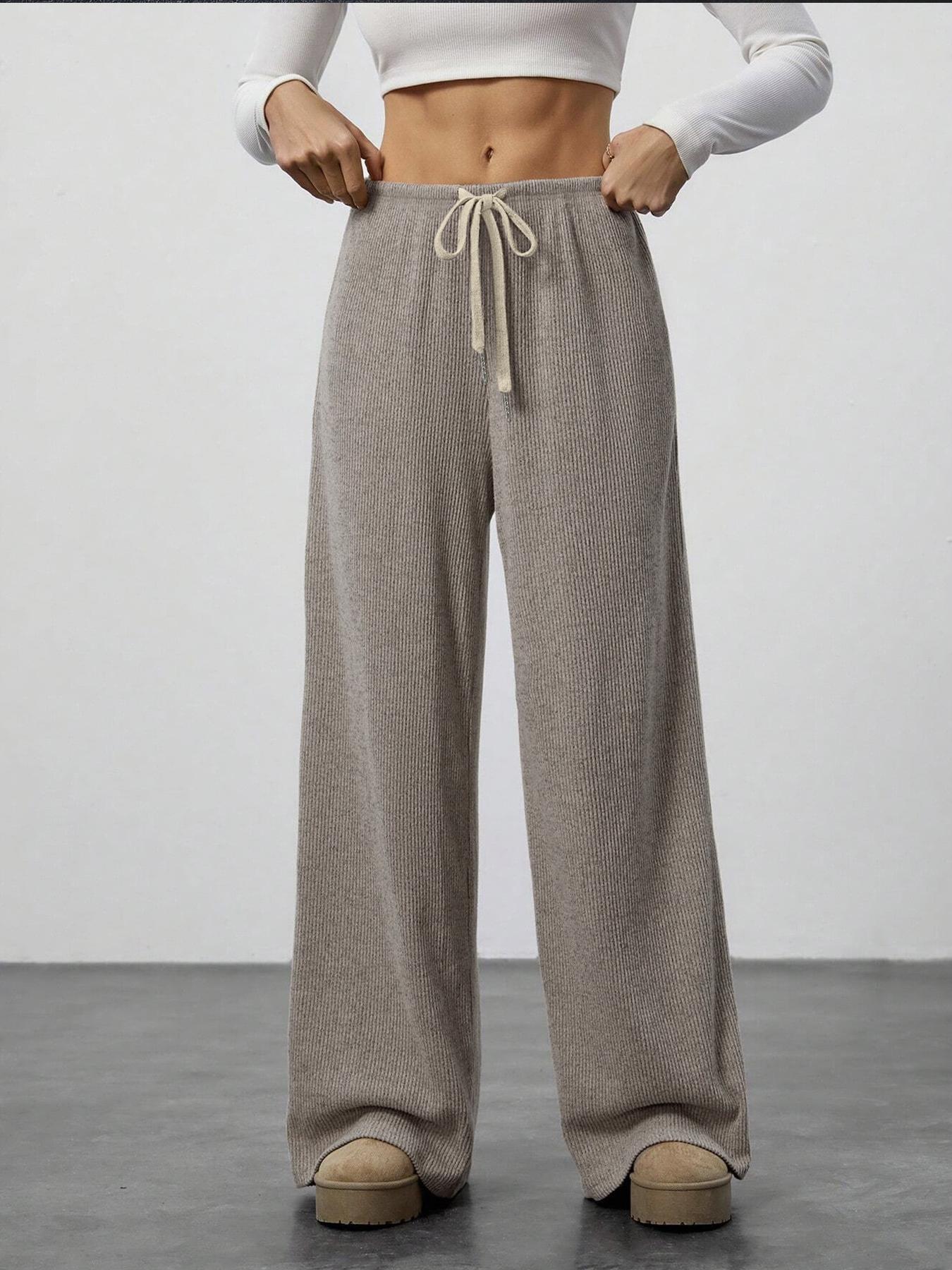High Waist Comfortable Wide Leg Casual Jogging Pants, Versatile Athletic Trousers for Relaxed Fit, Ideal for Everyday Wear, Athleisure Casual Bottoms, Athleisure Style Bottoms