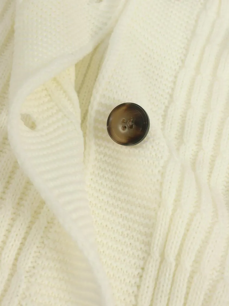 Women's Solid Button Front Sweater & Long Skirt Two-piece Set, Casual Drop Shoulder Long Sleeve Knit Top & High Waist Skirt for Daily Outdoor Wear, Women's Knitwear for Fall & Winter Women's Solid Button Front Sweater & Long Skirt Two-piece Set, Casual Drop Shoulder Long Sleeve Knit Top & High Waist Skirt for Daily Outdoor Wear, Women's Knitwear for Fall & Winter