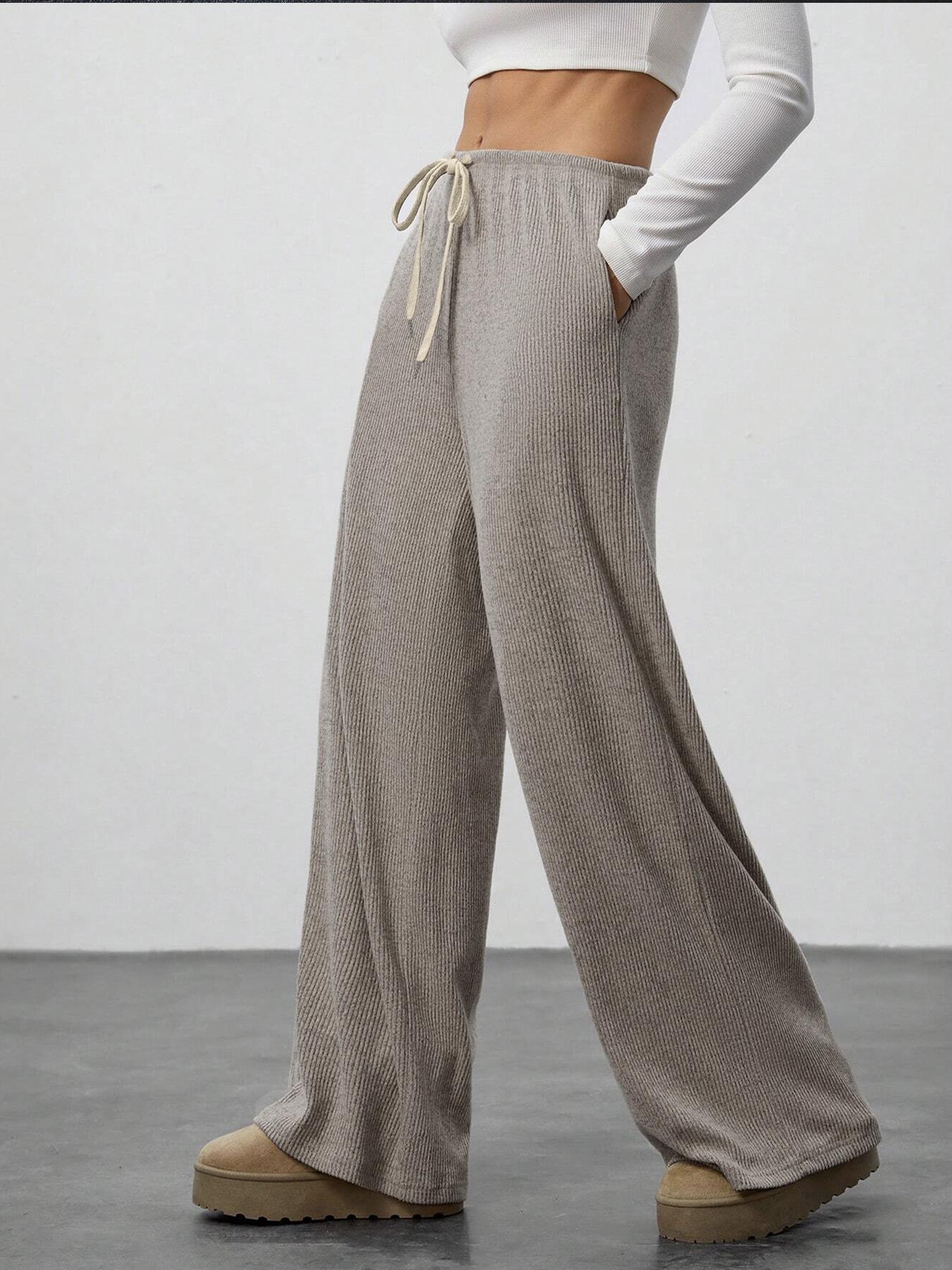 High Waist Comfortable Wide Leg Casual Jogging Pants, Versatile Athletic Trousers for Relaxed Fit, Ideal for Everyday Wear, Athleisure Casual Bottoms, Athleisure Style Bottoms
