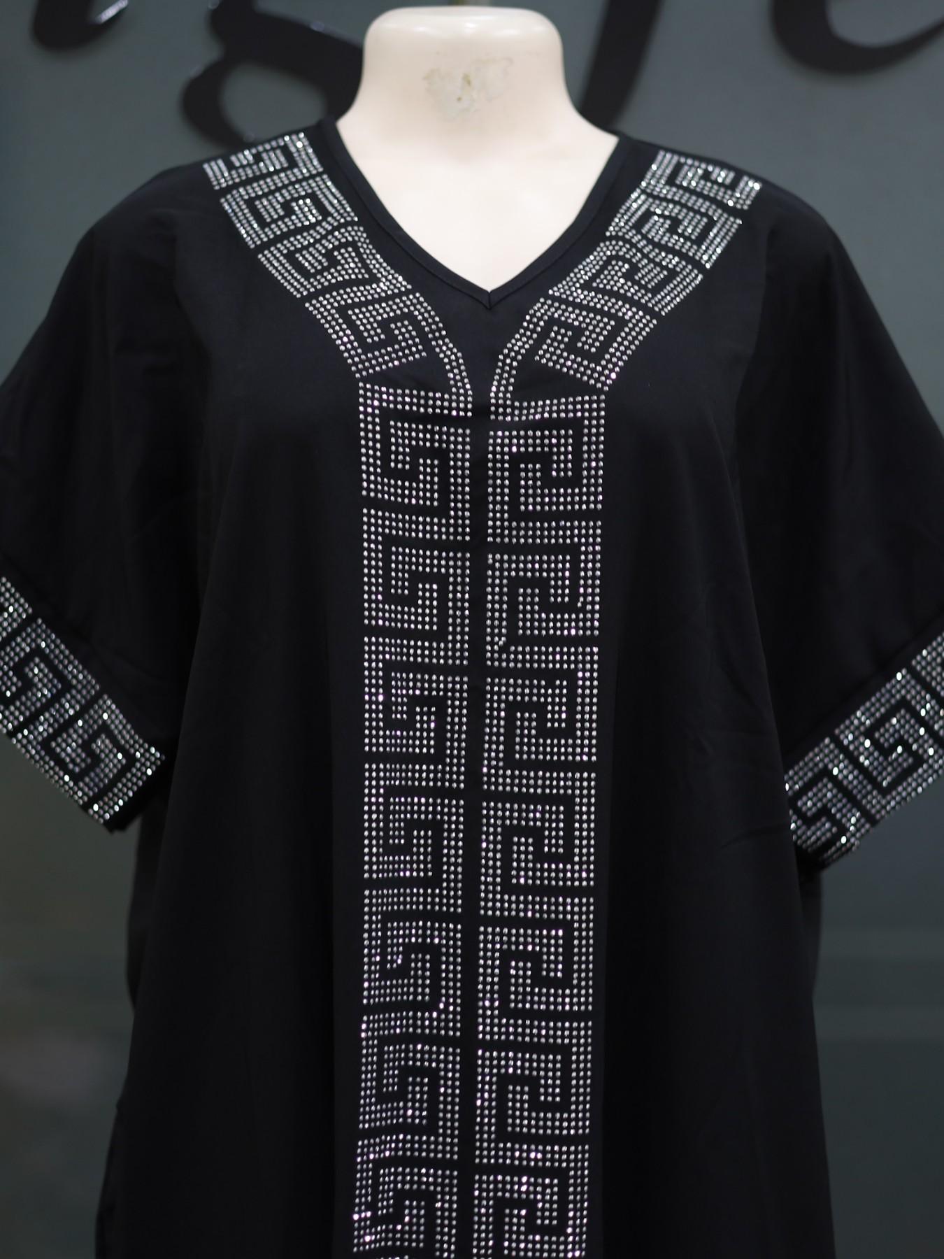 2026 African Nigerian Style Women's Islamic Clothing Rhinestone Loose Boubou Kaftan Dress, Elegant Solid Color, Muslim Ethnic Robe with Matching Scarf & Pockets, Daily Party Wear 2026 African Nigerian Style Women's Islamic Clothing Rhinestone Loose Boubou Kaftan Dress, Elegant Solid Color, Muslim Ethnic Robe with Matching Scarf & Pockets, Daily Party Wear