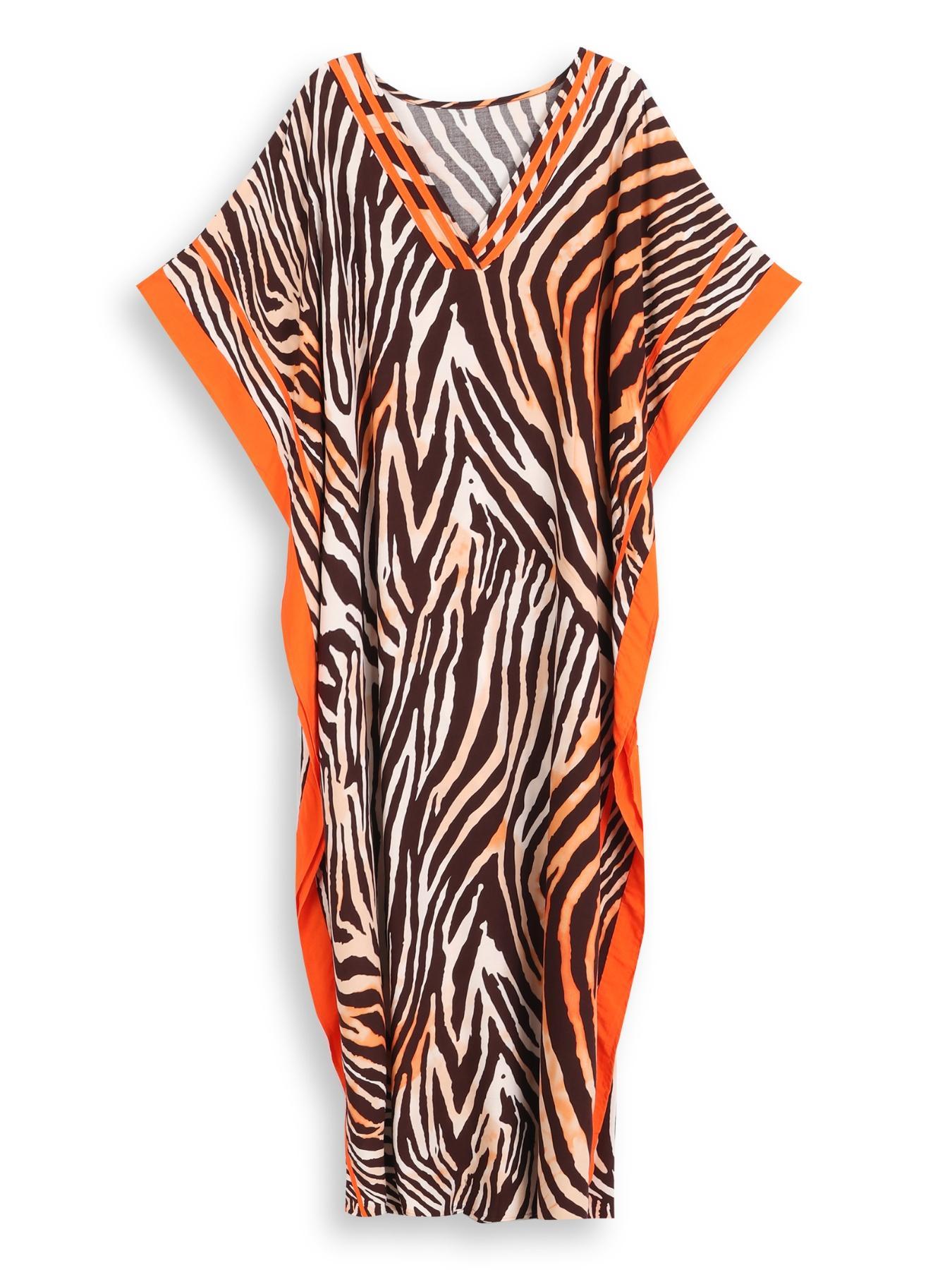 EDOLYNSA Striped Women's Casual Kaftan Long Dress Oversized Chic Bohemian House Robe Beachwear Vacation Bathing Suit Cover Up Lounge Wear Boho Summer Holiday EDOLYNSA Striped Women's Casual Kaftan Long Dress Oversized Chic Bohemian House Robe Beachwear Vacation Bathing Suit Cover Up Lounge Wear Boho Summer Holiday