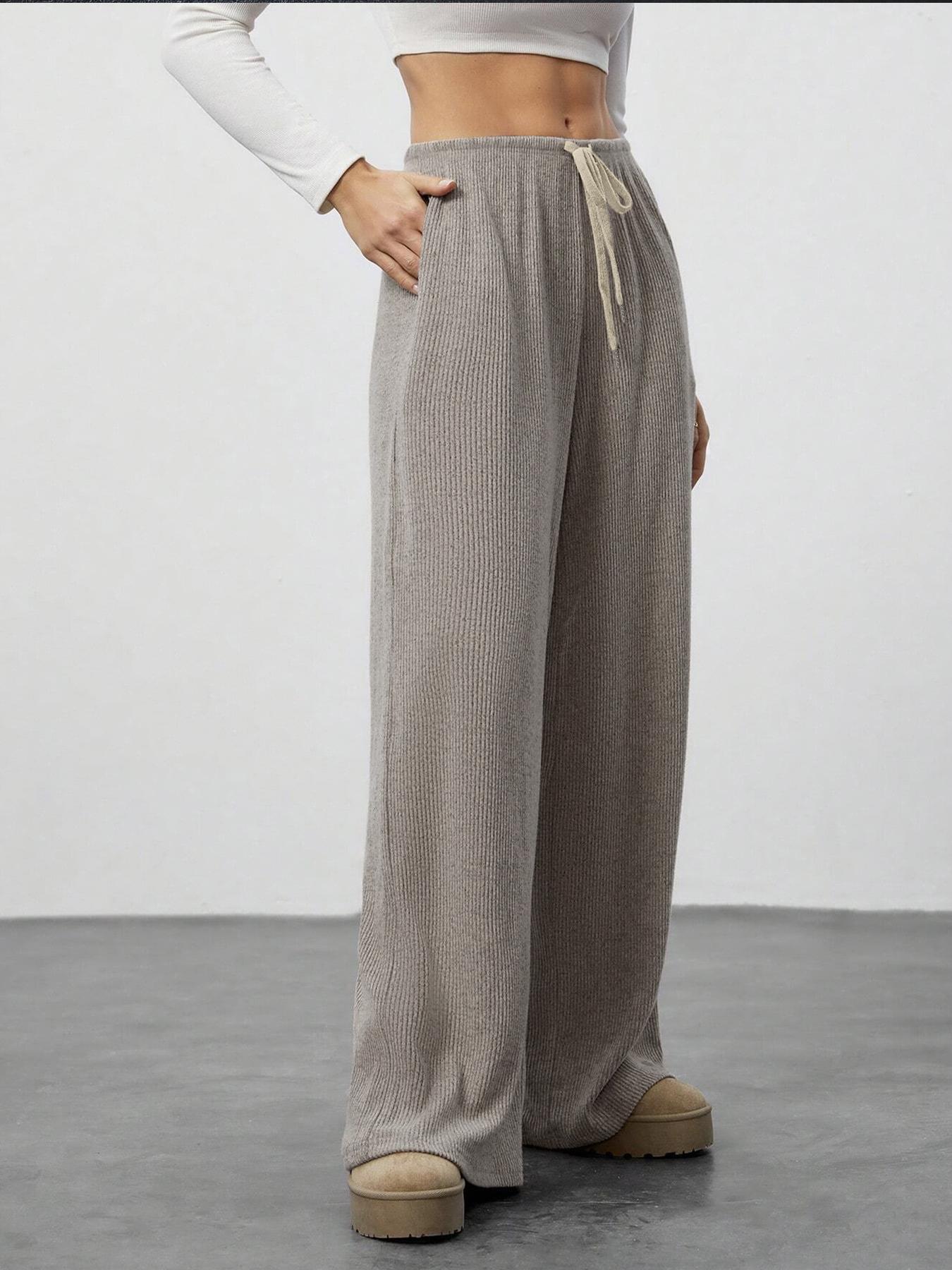 High Waist Comfortable Wide Leg Casual Jogging Pants, Versatile Athletic Trousers for Relaxed Fit, Ideal for Everyday Wear, Athleisure Casual Bottoms, Athleisure Style Bottoms