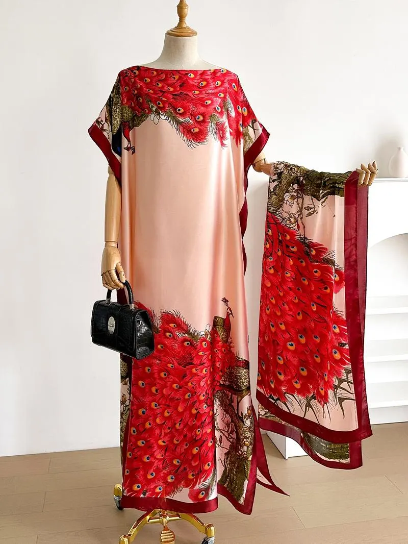 Women's Floral & Butterfly & Peacock Print Cape Shawl & Scarf Set, Elegant Casual Scarf & Cape Shawl Set for Beach Vacation, Fashion Accessories for Women Women's Floral & Butterfly & Peacock Print Cape Shawl & Scarf Set, Elegant Casual Scarf & Cape Shawl Set for Beach Vacation, Fashion Accessories for Women
