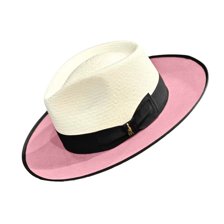 Bellissimo Exclusive Panama and Felt Two Tone Fox-Pink