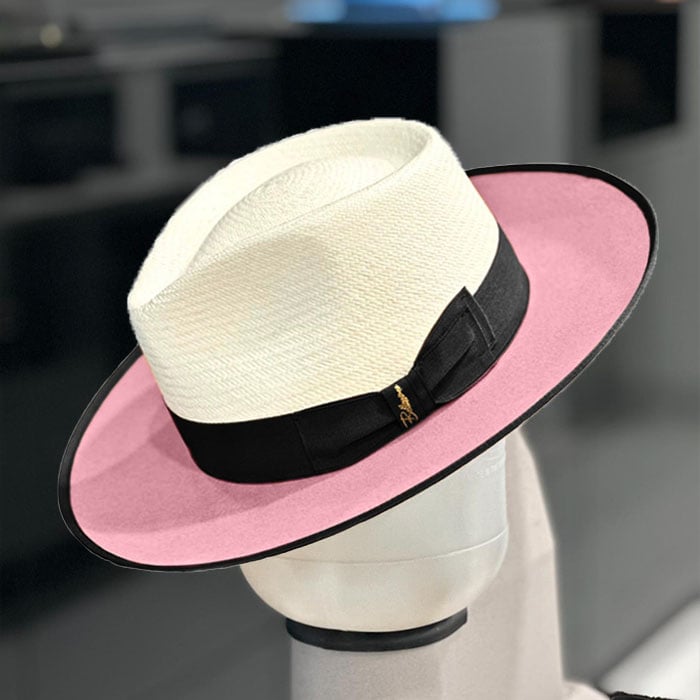 Bellissimo Exclusive Panama and Felt Two Tone Fox-Pink