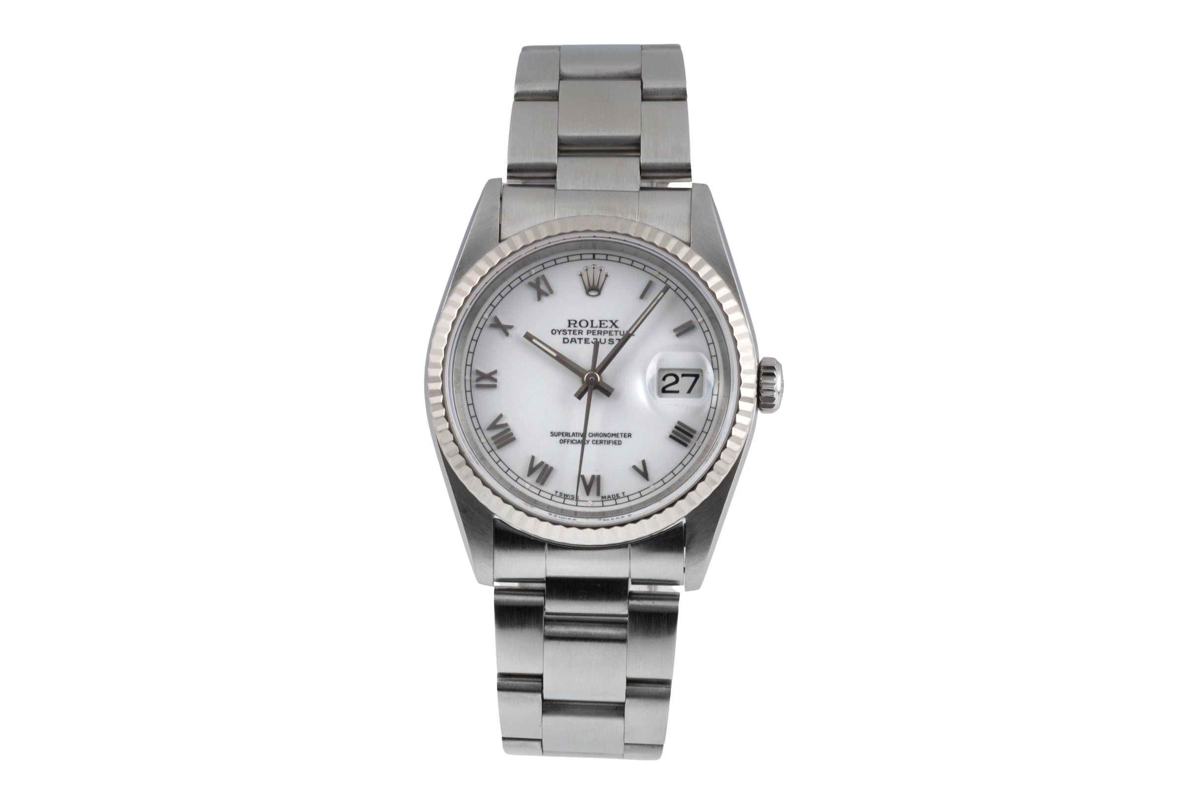 Rolex Datejust Stahl / Weißgold Automatik-Herrenuhr 16234  [2605308]