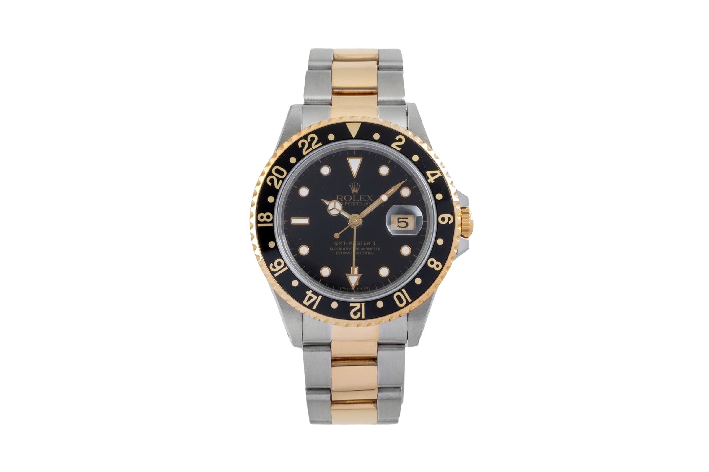 Rolex GMT-Master II Stahl / Gold Automatik-Herrenuhr 16713  [2605309]