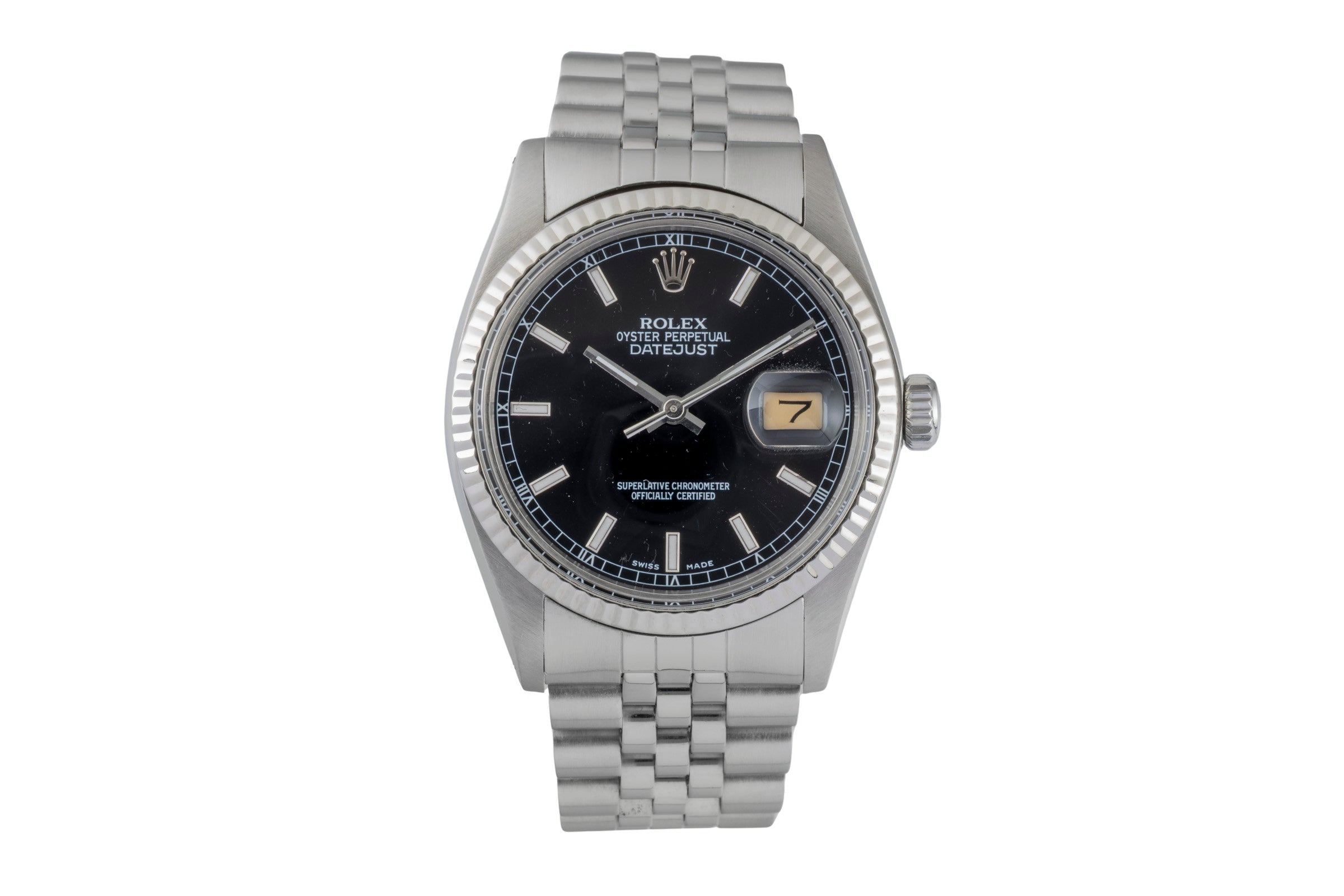 Rolex Datejust Stahl / Weißgold Automatik-Herrenuhr 16014  [2605310]