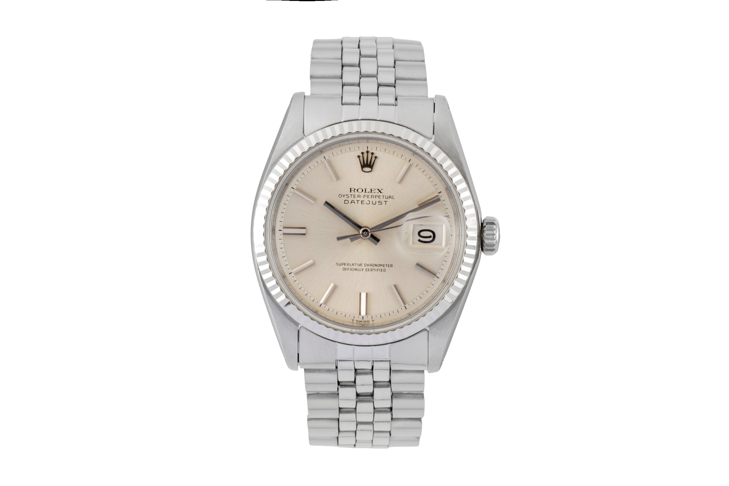 Rolex Datejust Stahl / Weißgold Automatik-Herrenuhr 1601 Vintage  [2605312]