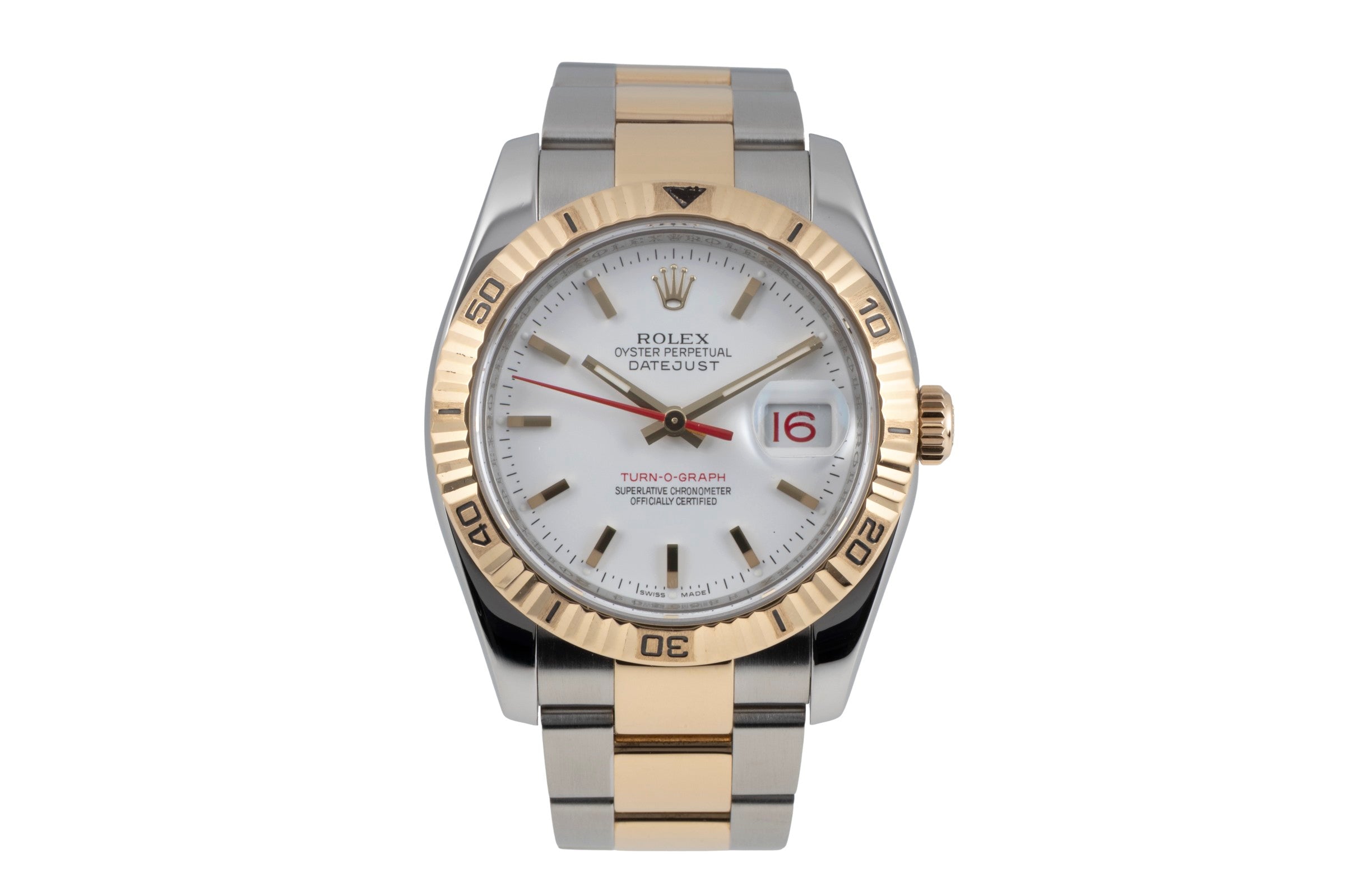 Rolex Datejust Stahl / Gold Automatik-Herrenuhr 116263  [2605878]