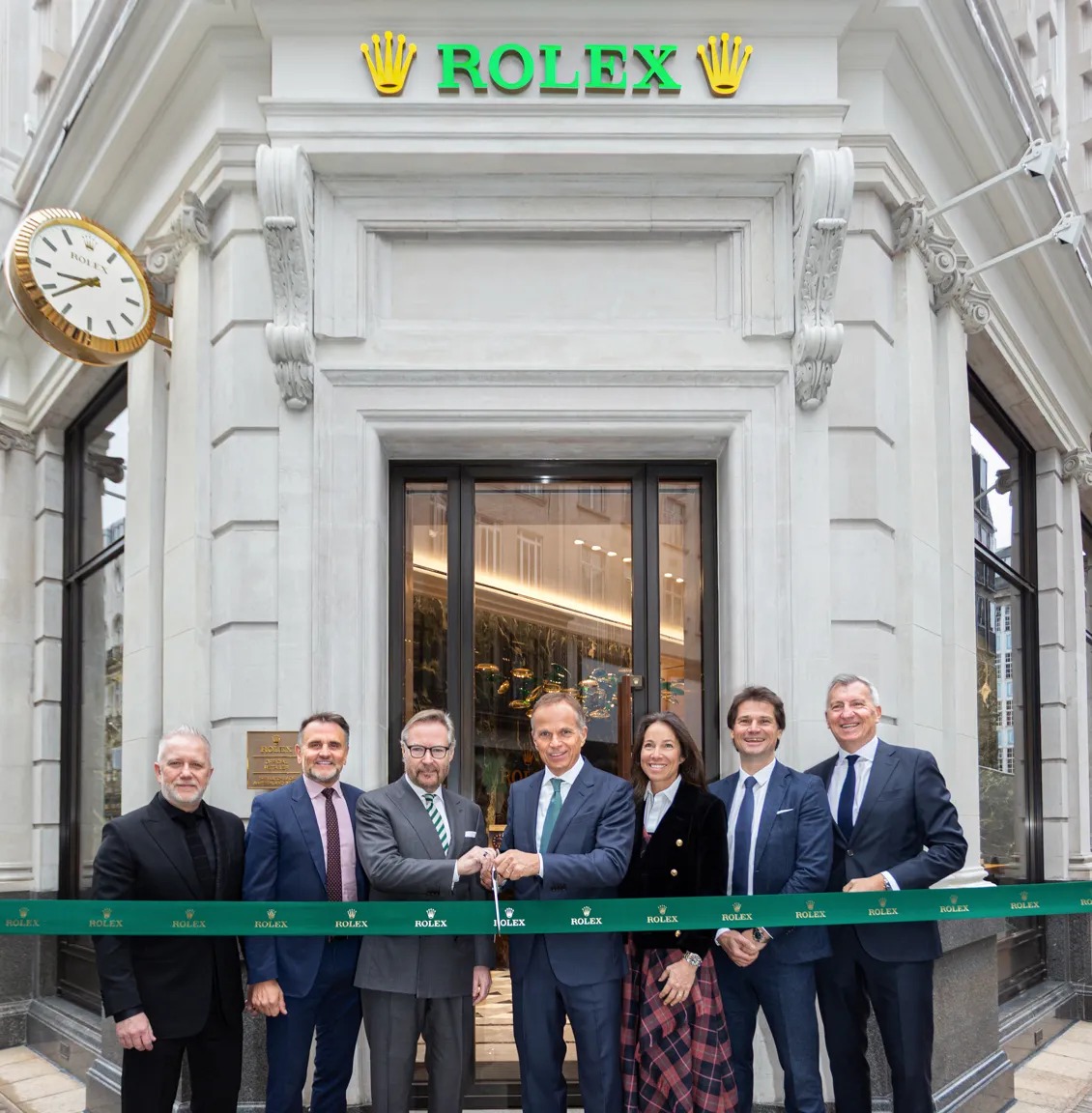 Eröffnungsfeier eines Rolex-Geschäfts