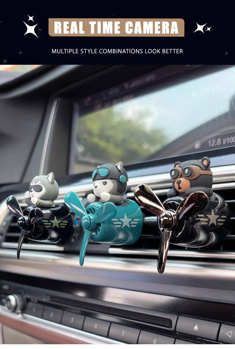 Husky & Shiba Inu Pilot Car Air Freshener