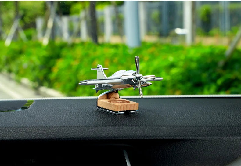 Solar Airplane Car Air Freshener – Dashboard Decoration