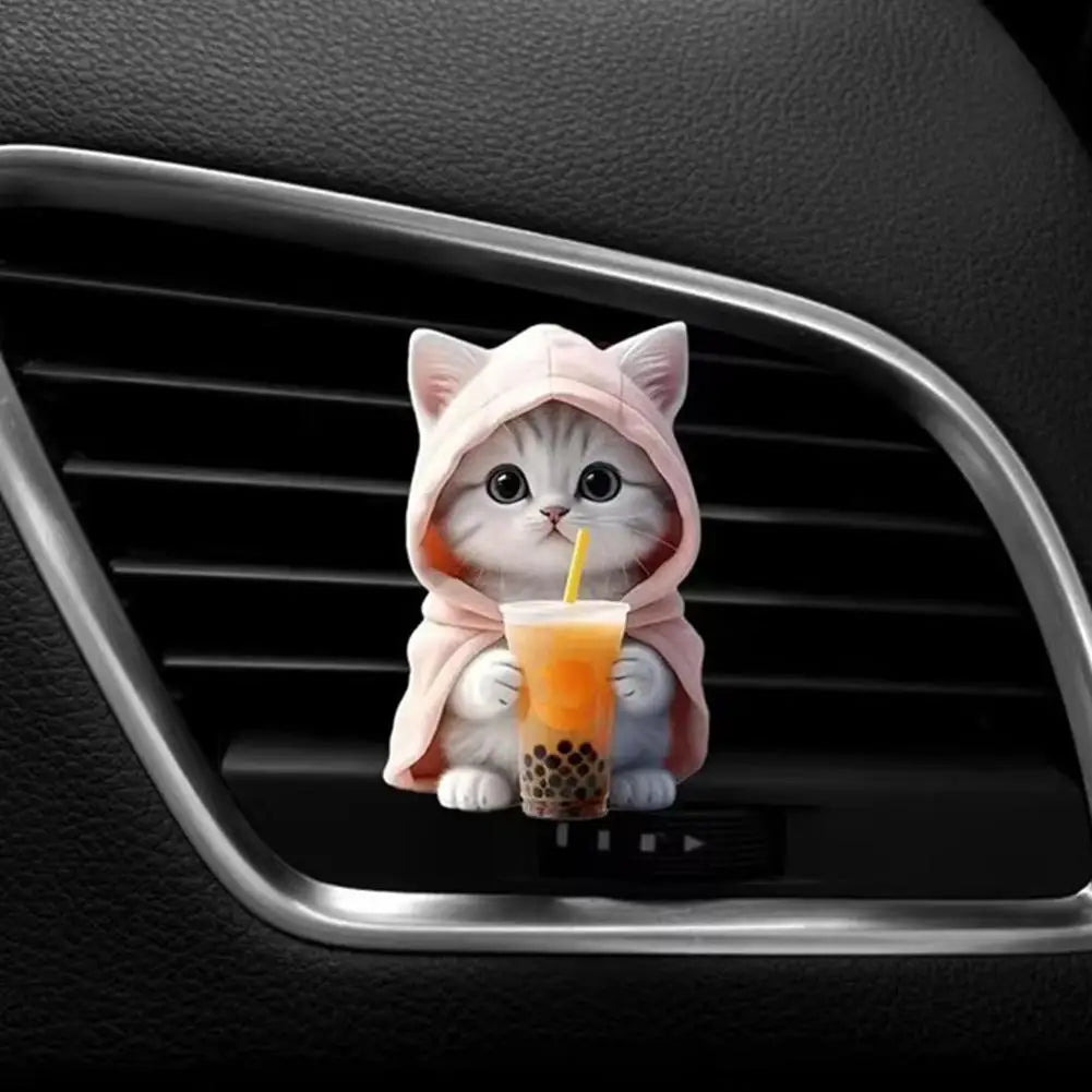 Cat Car Air Freshener Vent Clips - top view