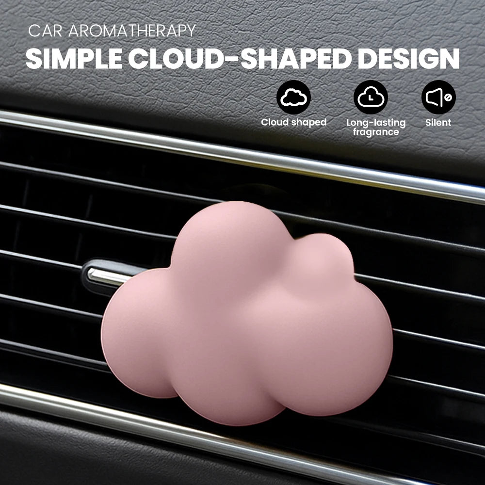 Refillable Cloud Car Air Freshener - Gypsum Aroma Diffuser Vent Clip