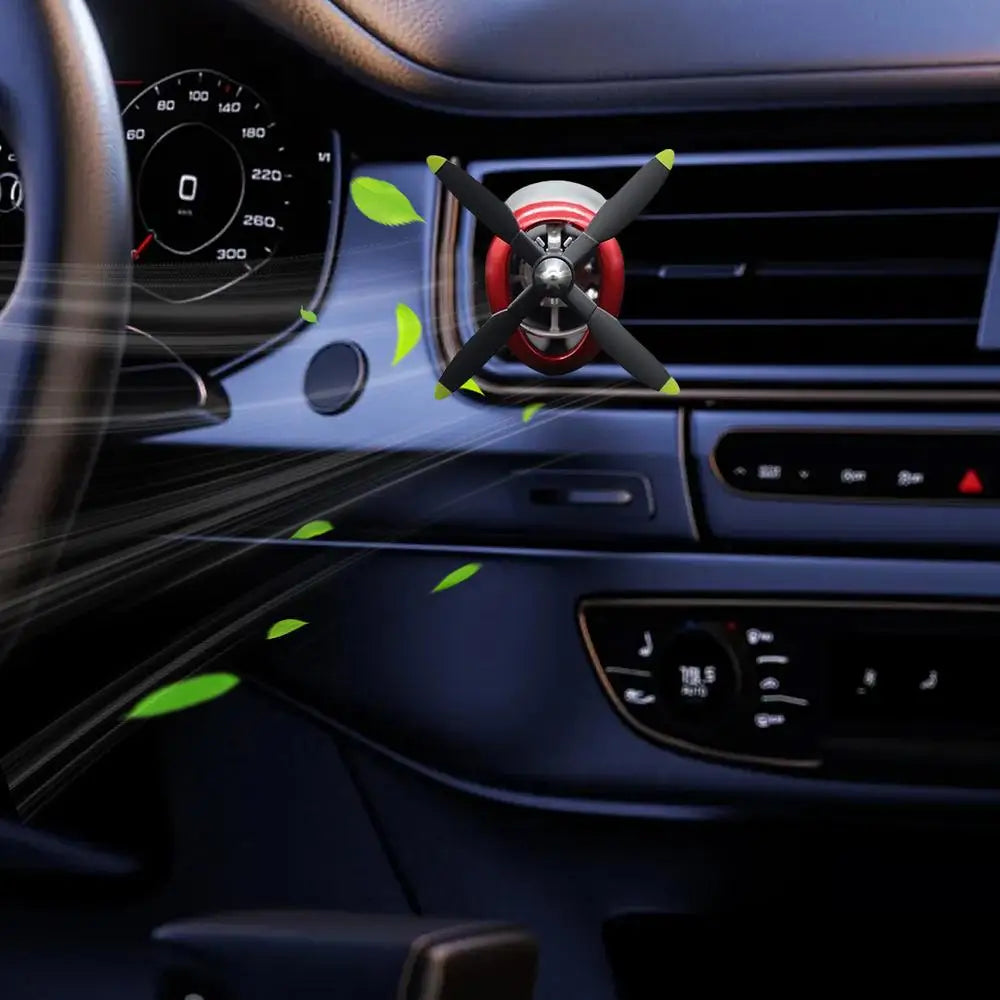 AutoPro Rotating Propeller Car Air Freshener Diffuser Vent Mount - side view