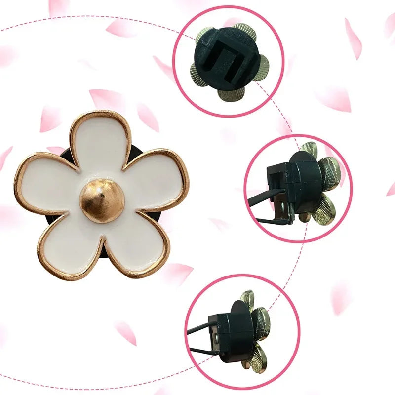 Cute Flower Car Air Vent Perfume Clip Air Freshener - top view