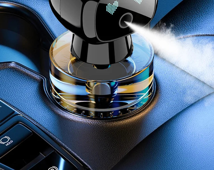 AI Smart Car Aroma Diffuser with 4-Level Adjustable Scent Control - back view