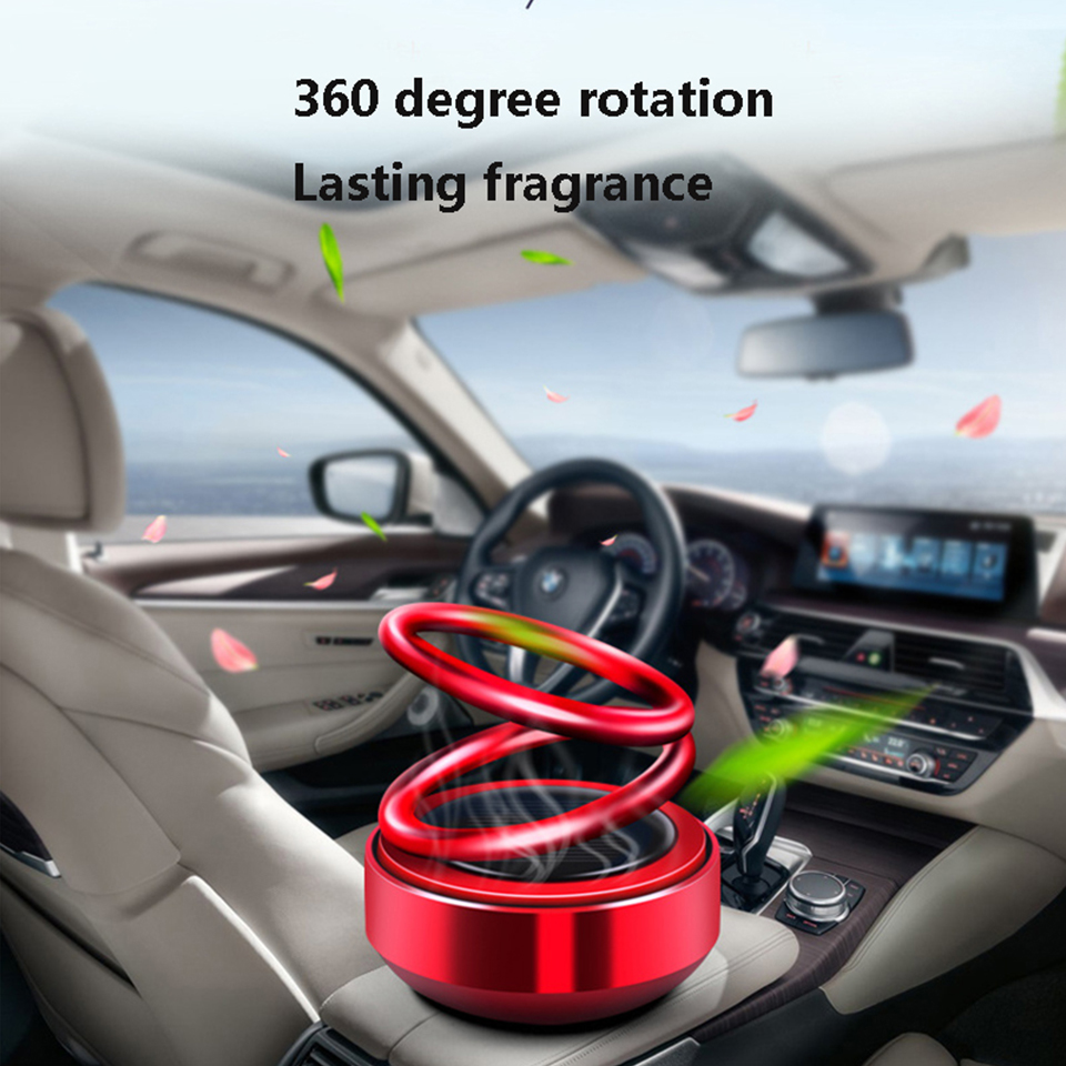 Solar Auto-Rotation Car Air Freshener