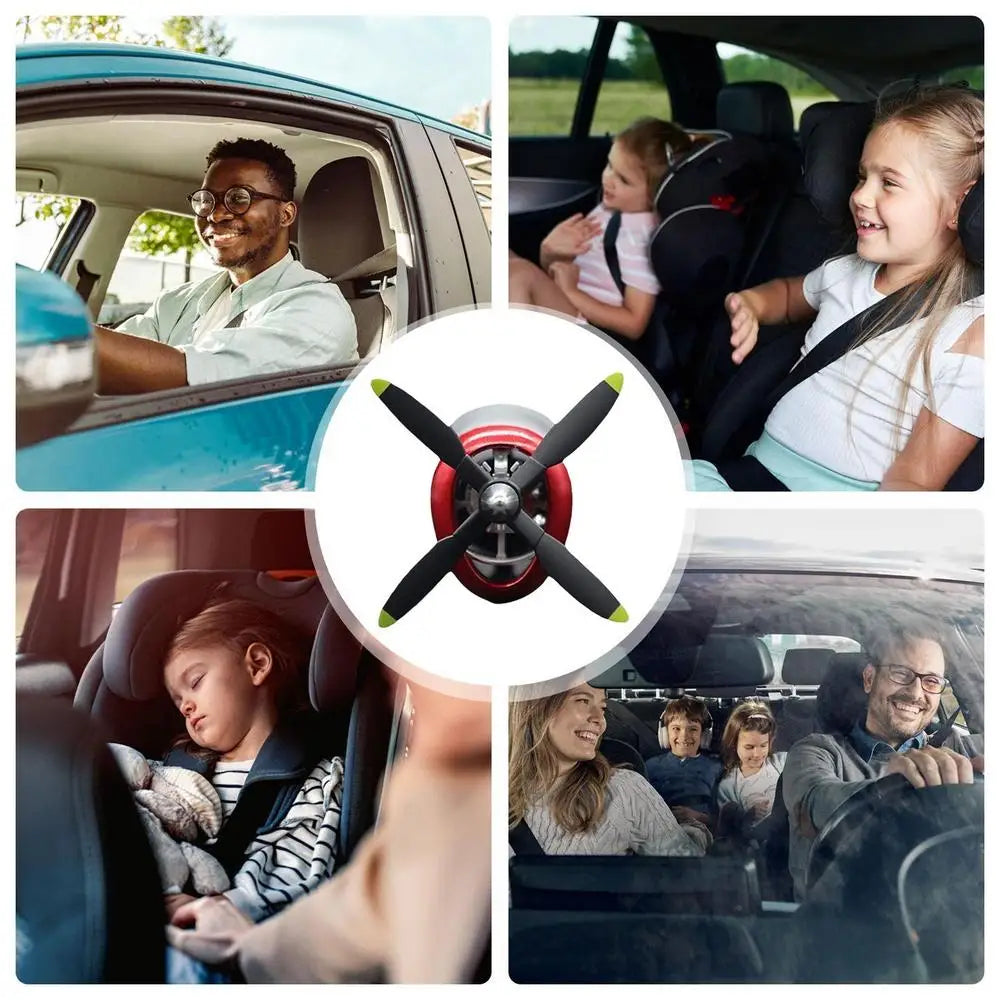 AutoPro Rotating Propeller Car Air Freshener Diffuser Vent Mount - back view
