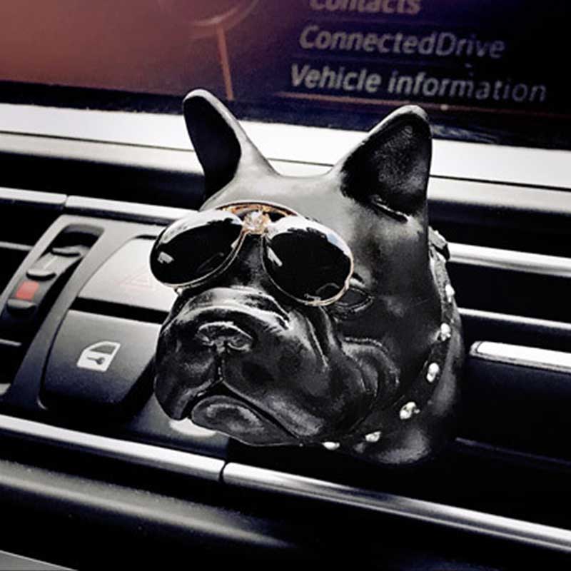 French Bulldog Car Air Freshener - Vent Clip Essential Oil Diffuser