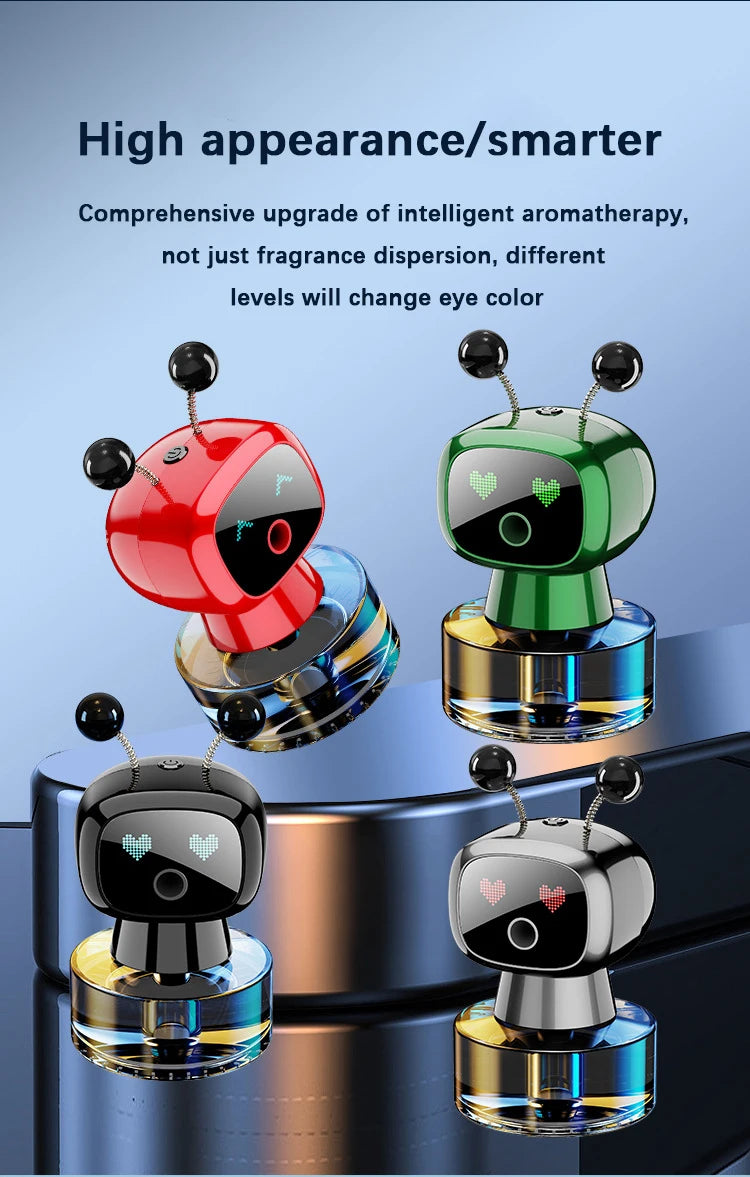 AI Smart Car Aroma Diffuser with 4-Level Adjustable Scent Control - top view