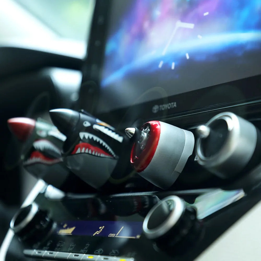 Car Air Freshener Rotating Propeller Fan Diffuser - back view