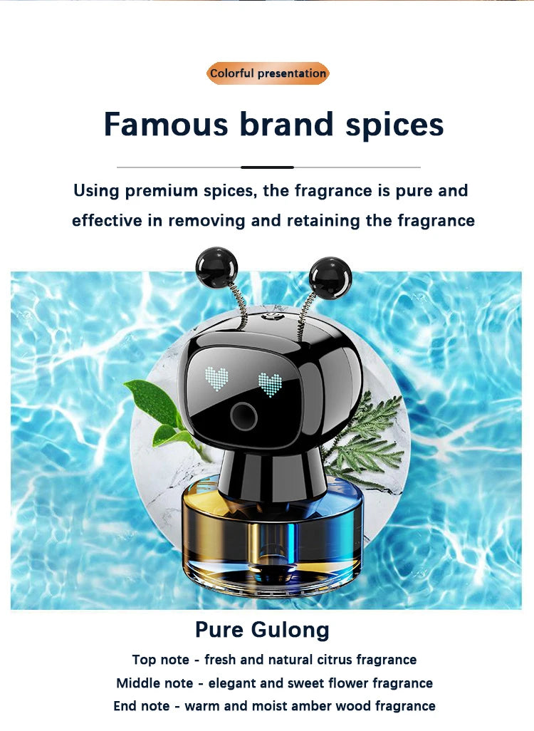 AI Smart Car Aroma Diffuser with 4-Level Adjustable Scent Control - close-up