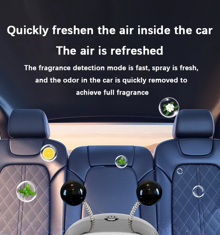 AI Smart Car Aroma Diffuser with 4-Level Adjustable Scent Control - angle view