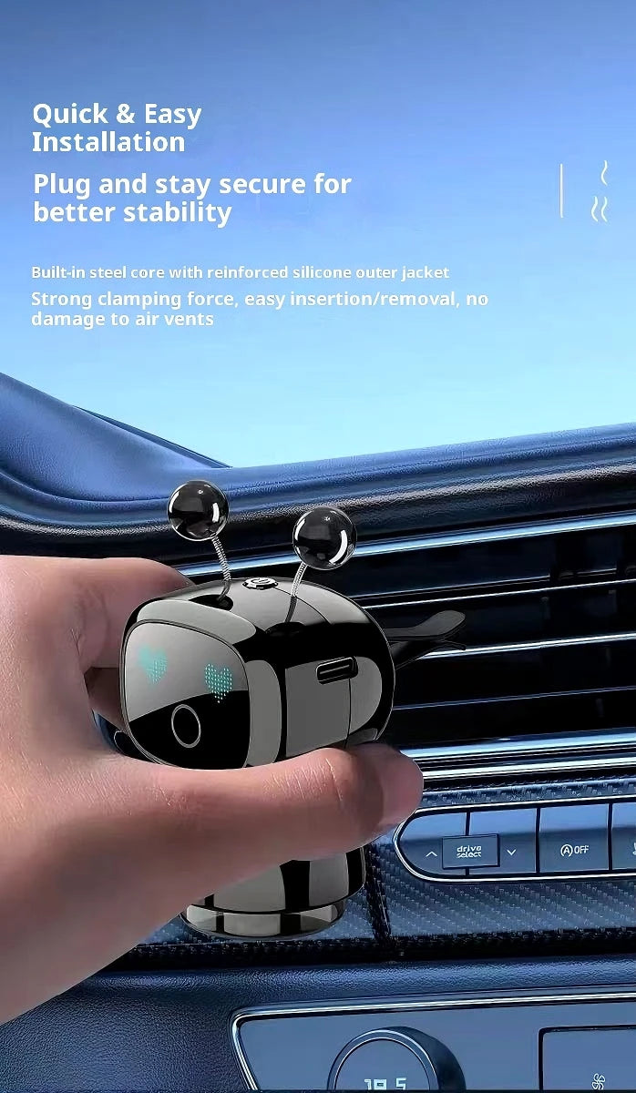 AutoTech Robot Car Aromatherapy Diffuser - LED Air Freshener - close-up