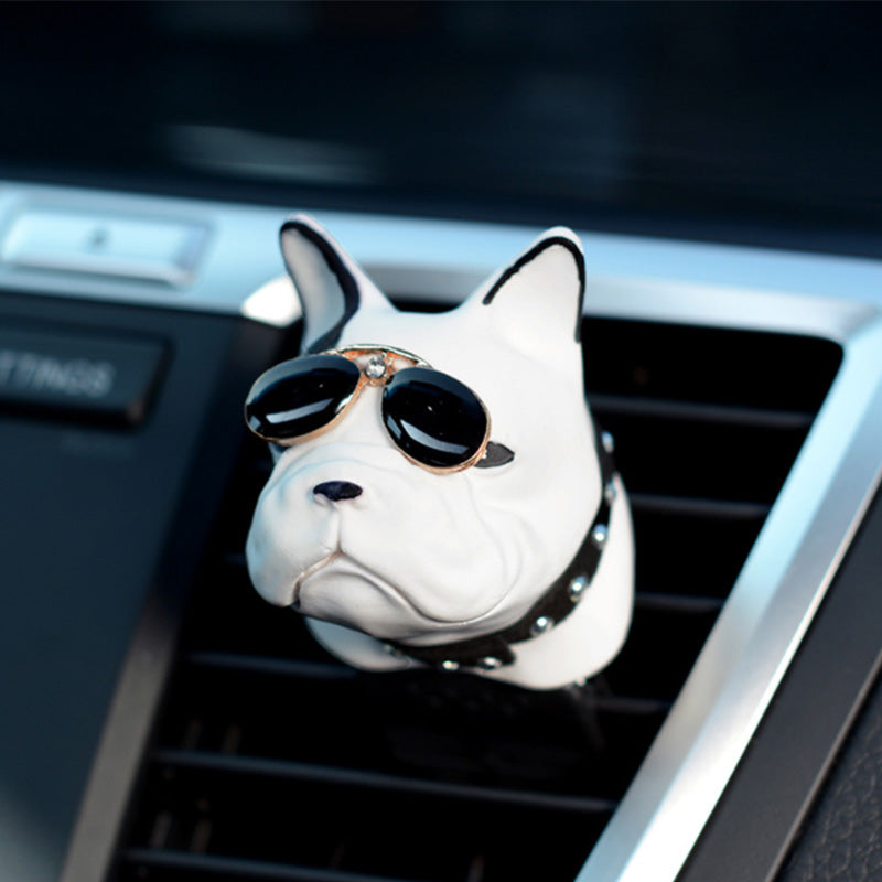 French Bulldog Car Air Freshener - Vent Clip Essential Oil Diffuser