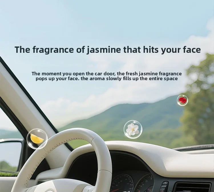 AutoFresh 220g Solid Car Perfume Air Freshener - Long-Lasting Gel - front view