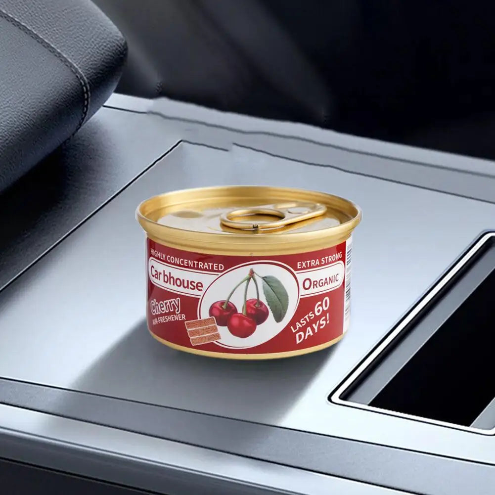 Bubble Gum Scent Car Air Freshener Organic Can Odor Eliminator - side view