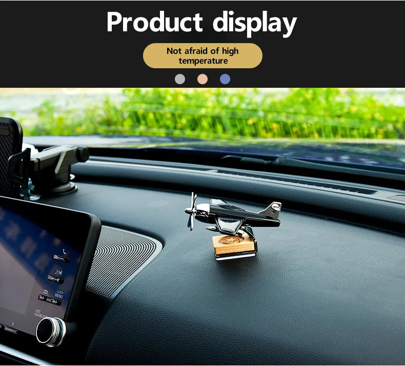 Solar Airplane Car Air Freshener – Dashboard Decoration