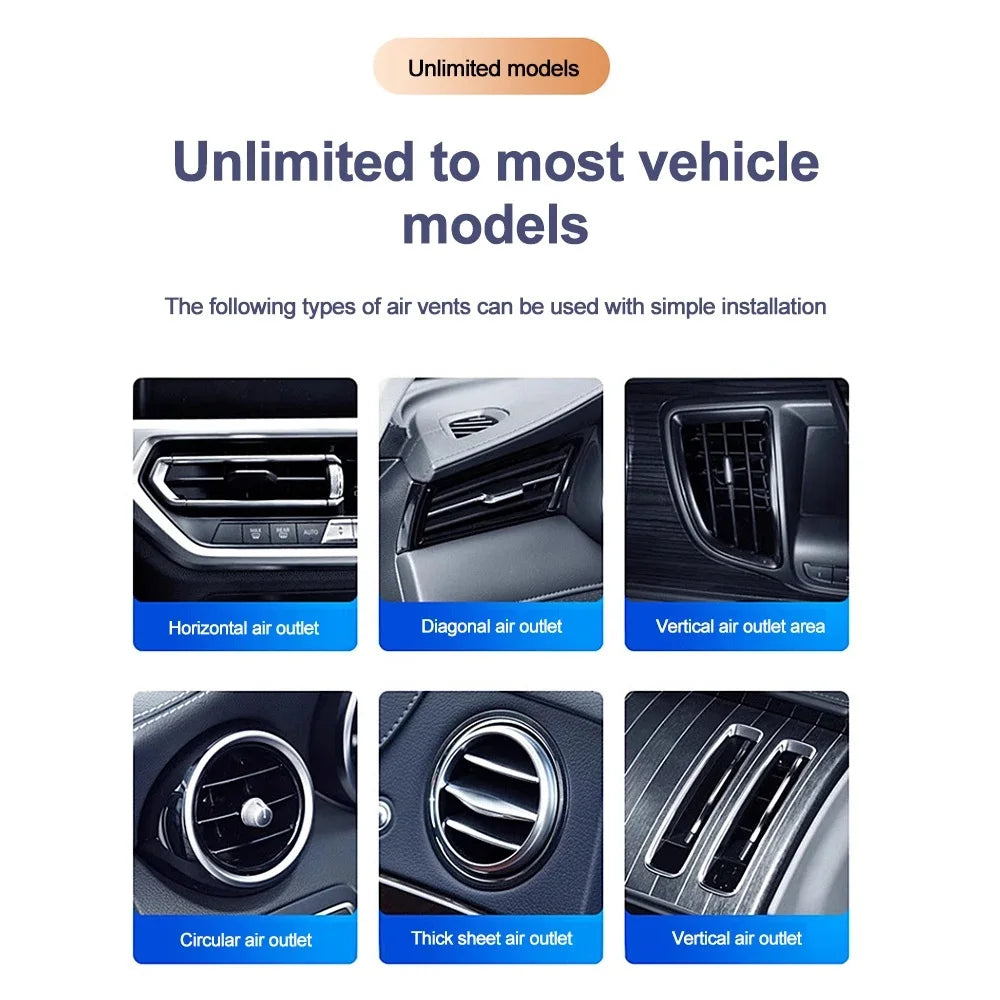 Universal Car Air Freshener Diffuser - Rotating Propeller Design