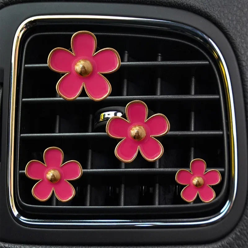 Cute Flower Car Air Vent Perfume Clip Air Freshener - left view