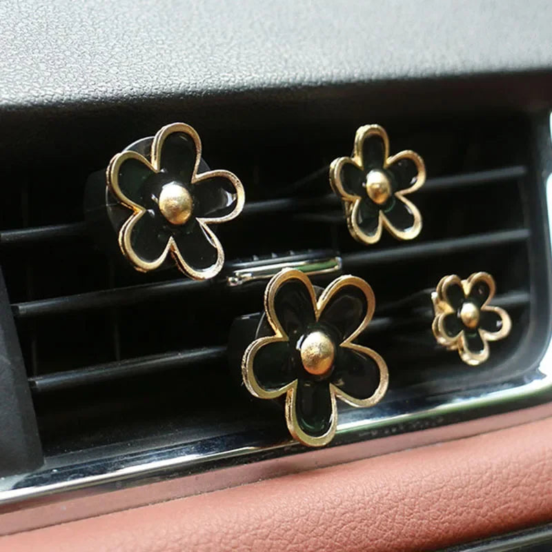 Cute Flower Car Air Vent Perfume Clip Air Freshener - angle view