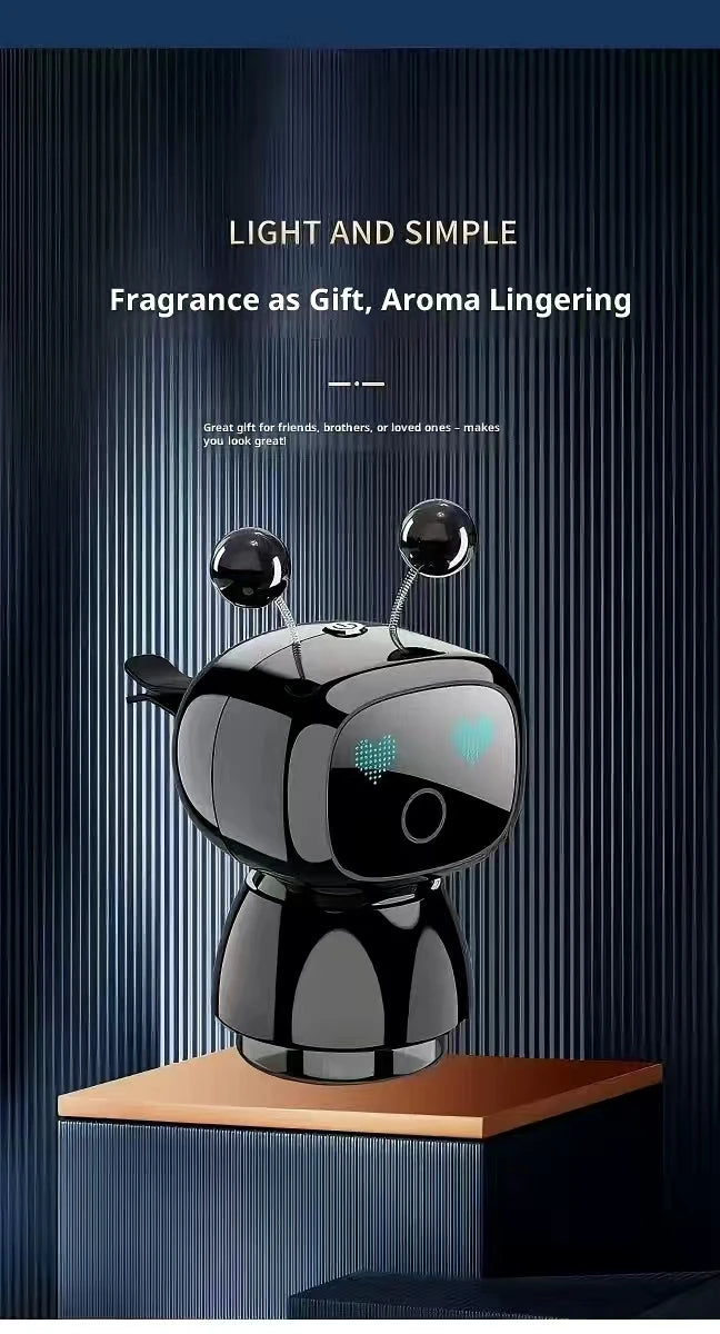 AutoTech Robot Car Aromatherapy Diffuser - LED Air Freshener - left view