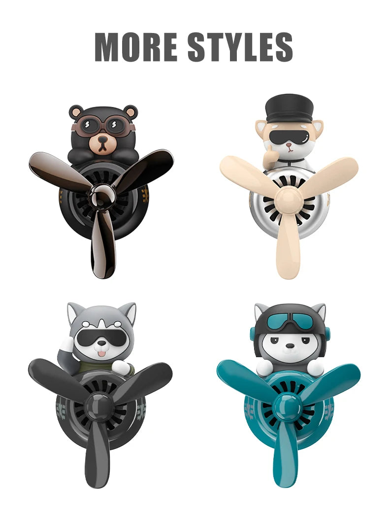Husky & Shiba Inu Pilot Car Air Freshener